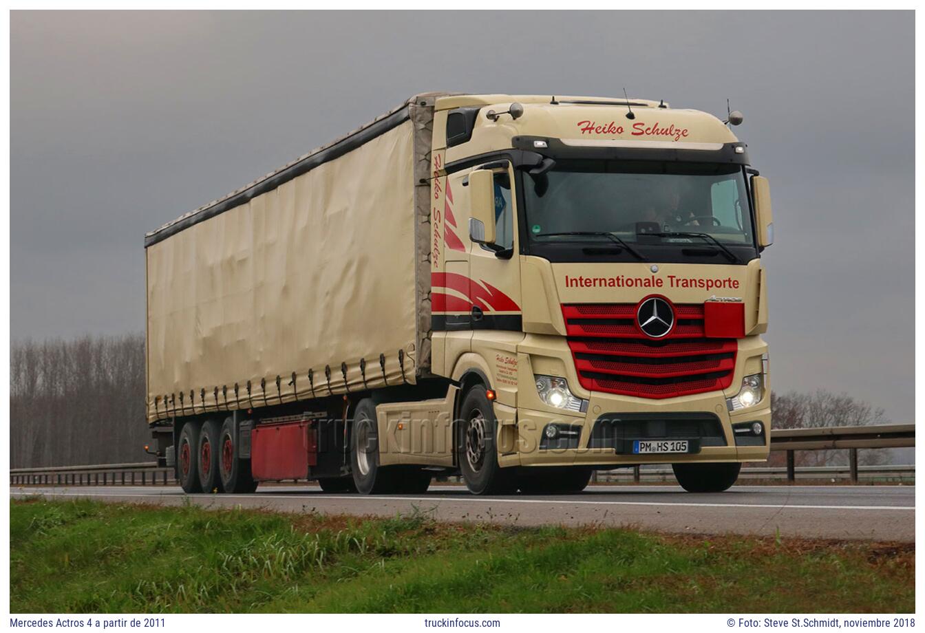 Mercedes Actros 4 a partir de 2011 Foto noviembre 2018