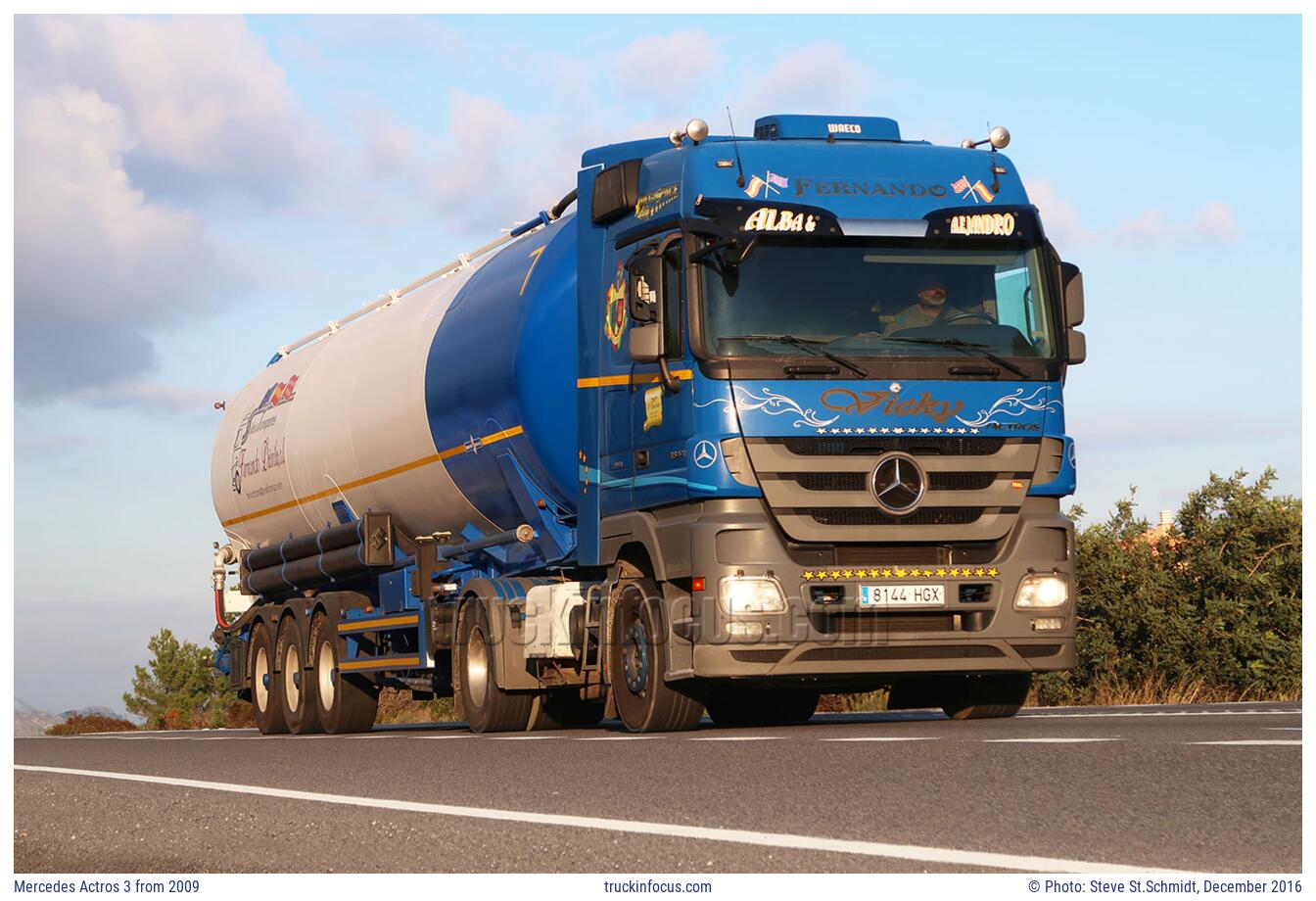 Mercedes Actros 3 from 2009 Photo December 2016