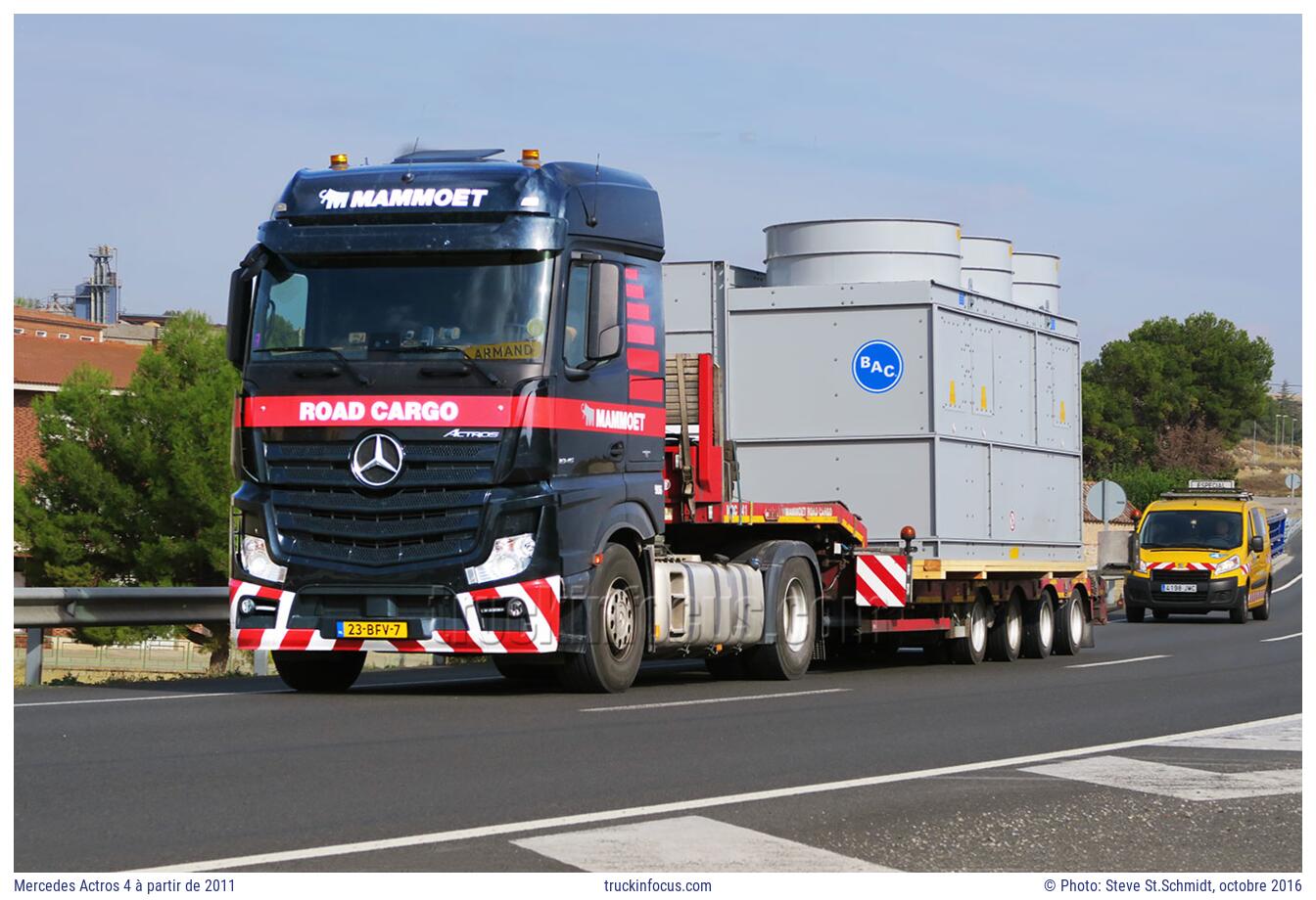 Mercedes Actros 4 à partir de 2011 Photo octobre 2016