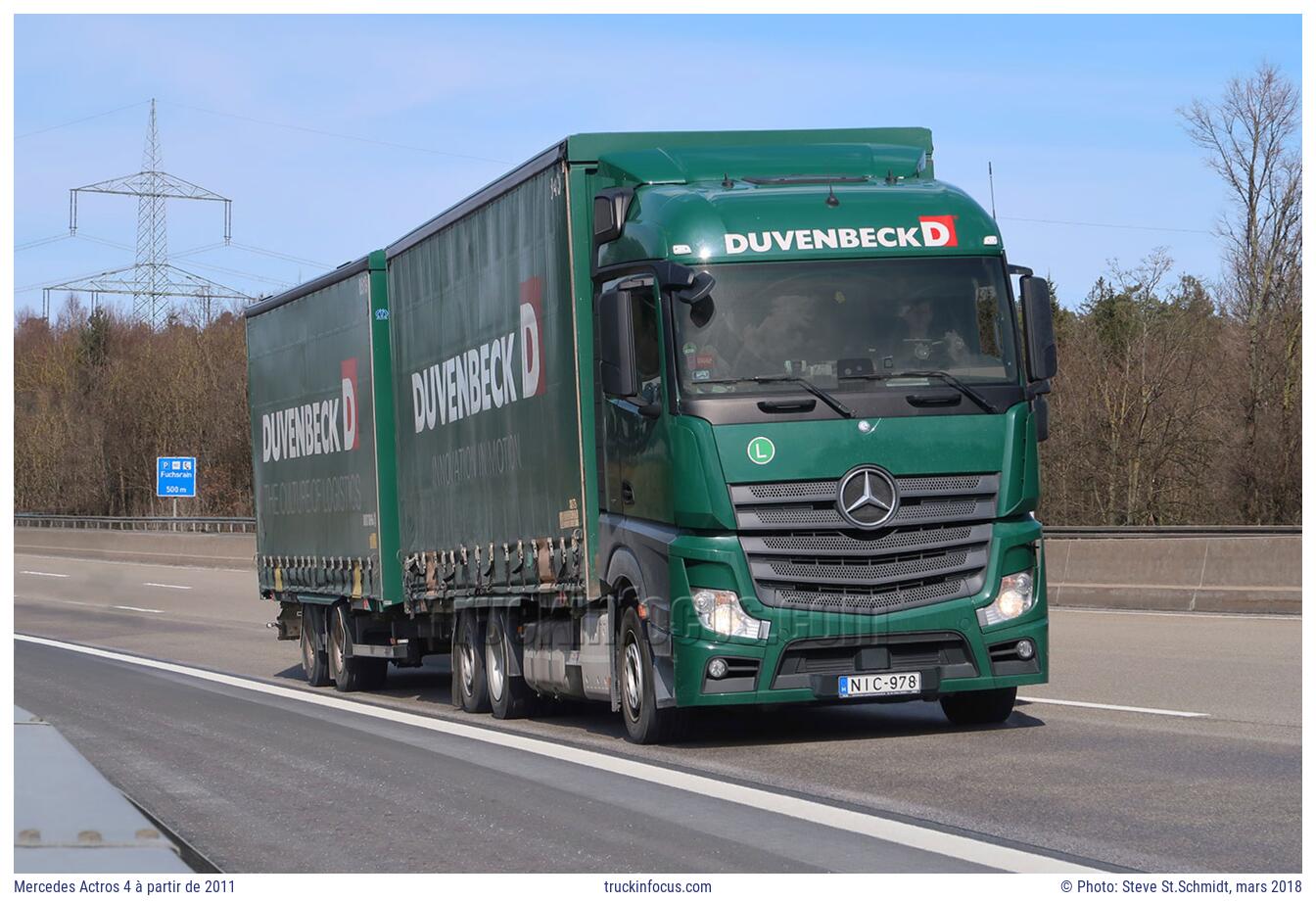 Mercedes Actros 4 à partir de 2011 Photo mars 2018