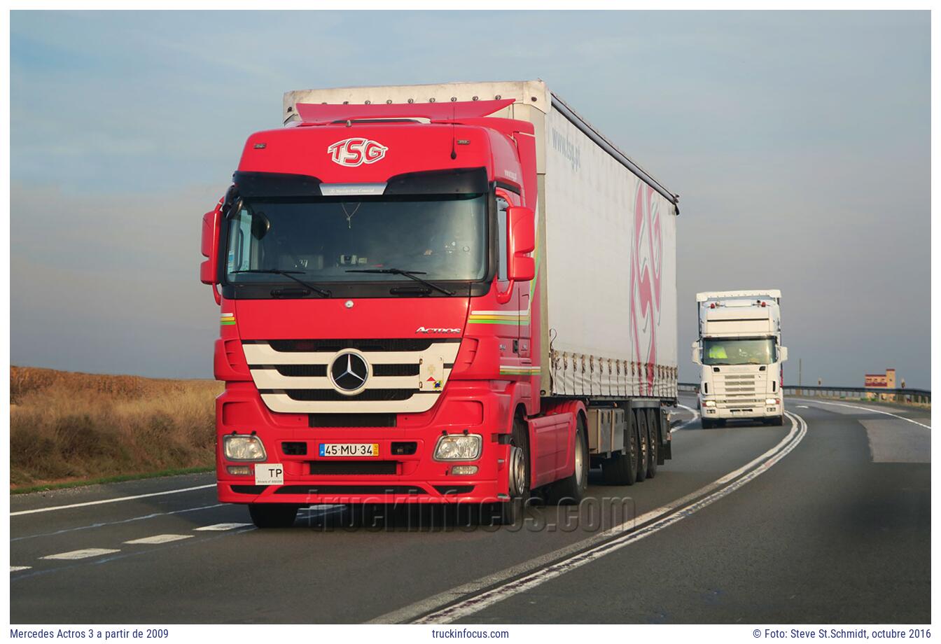 Mercedes Actros 3 a partir de 2009 Foto octubre 2016