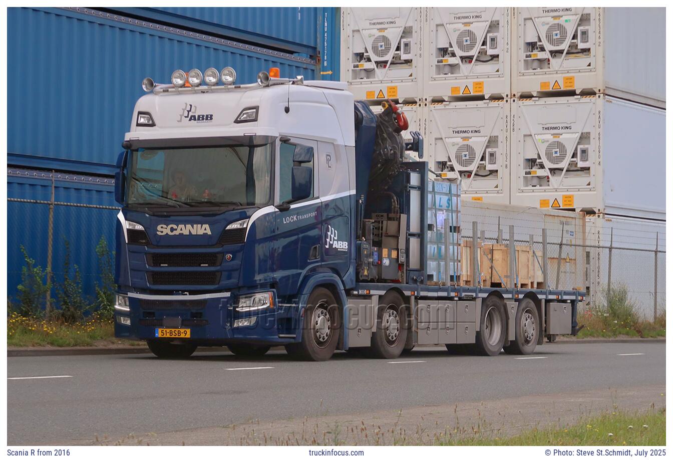 Scania R from 2016 Photo July 2025