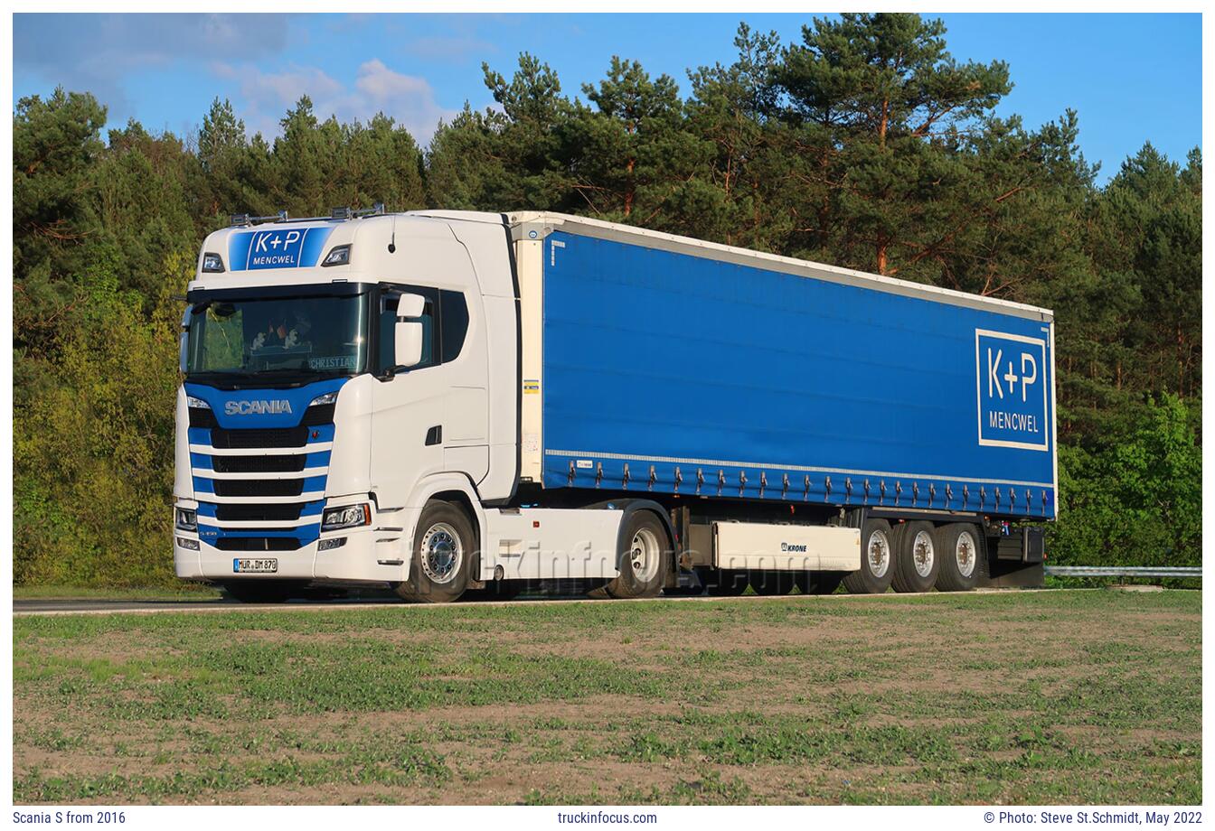 Scania S from 2016 Photo May 2022
