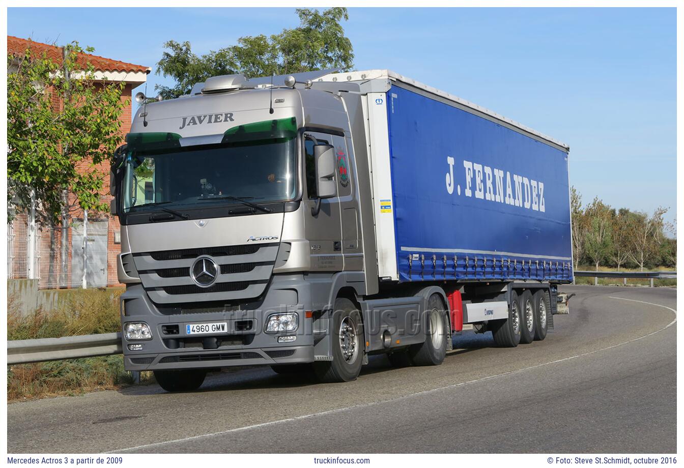 Mercedes Actros 3 a partir de 2009 Foto octubre 2016