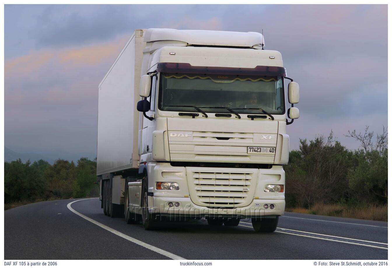 DAF XF 105 à partir de 2006 Foto octubre 2016