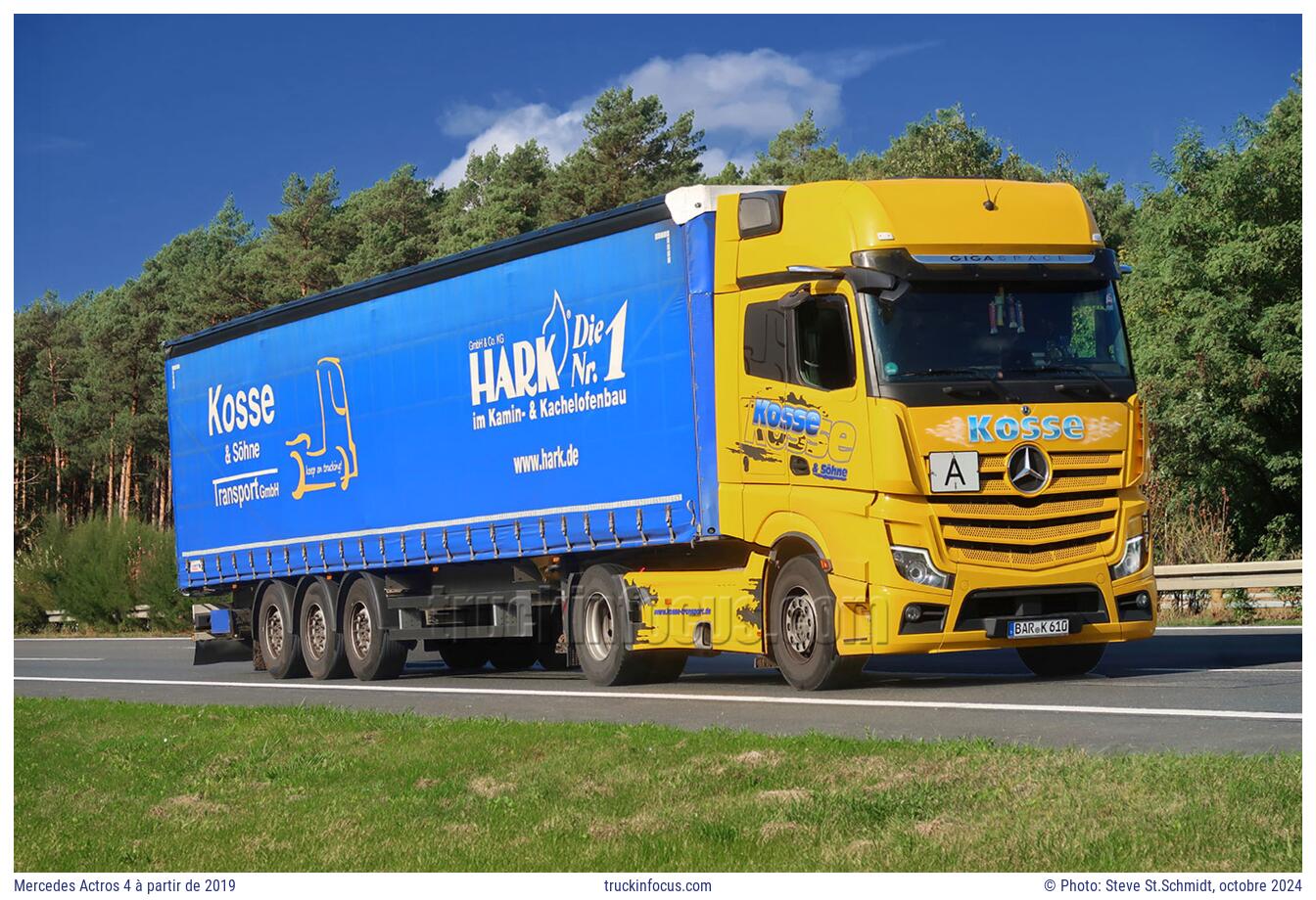 Mercedes Actros 4 à partir de 2019 Photo octobre 2024