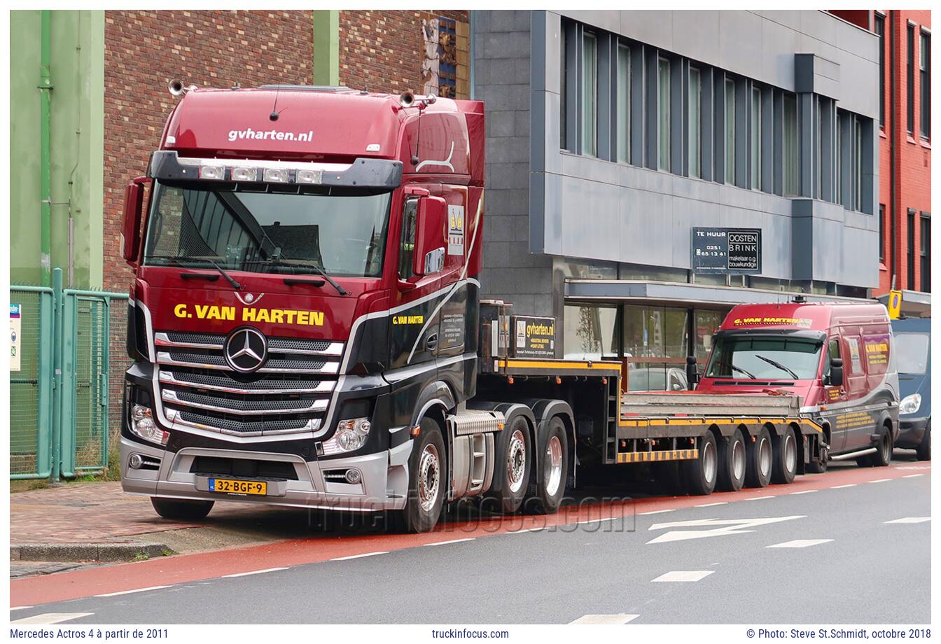 Mercedes Actros 4 à partir de 2011 Photo octobre 2018