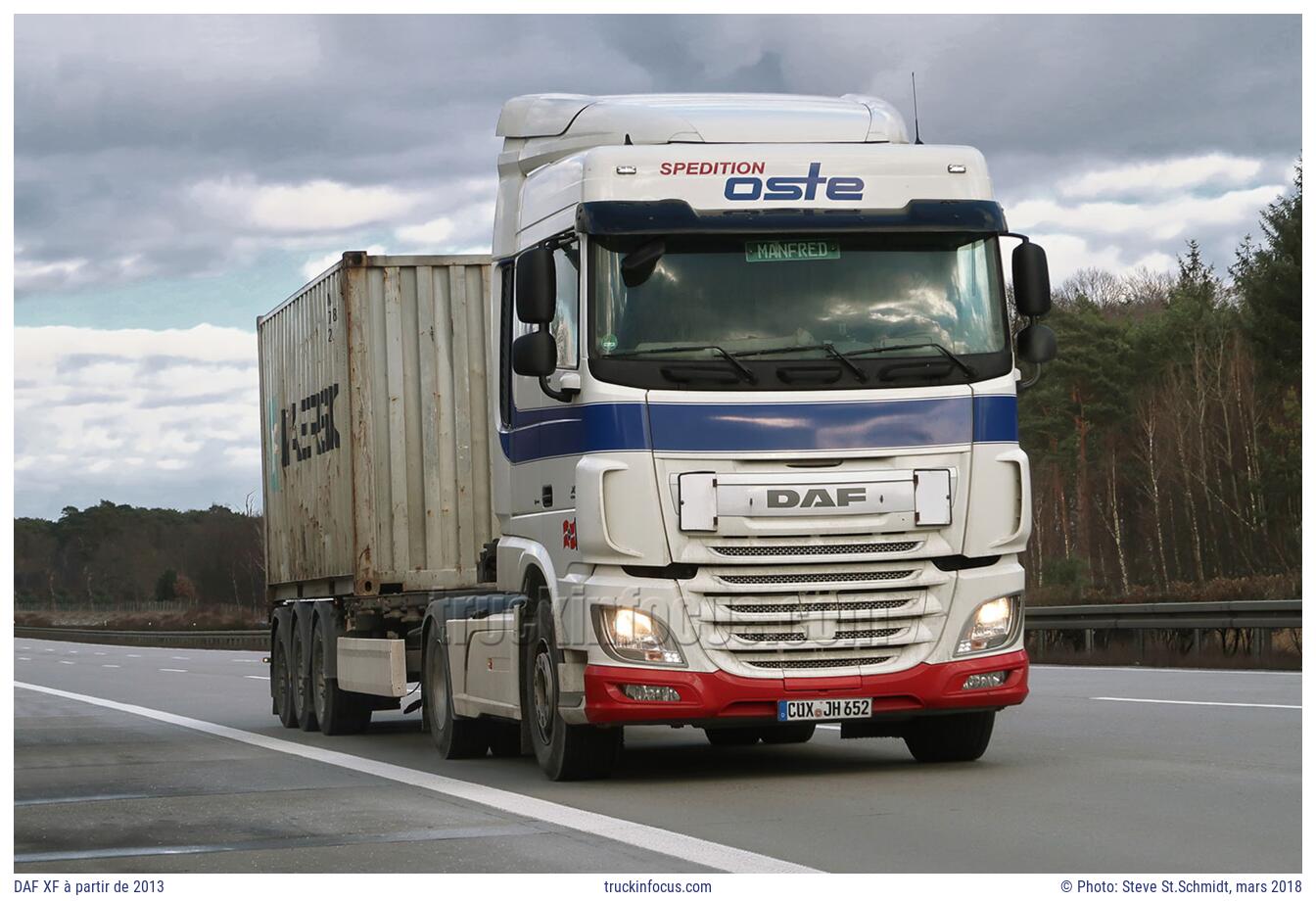 DAF XF à partir de 2013 Photo mars 2018