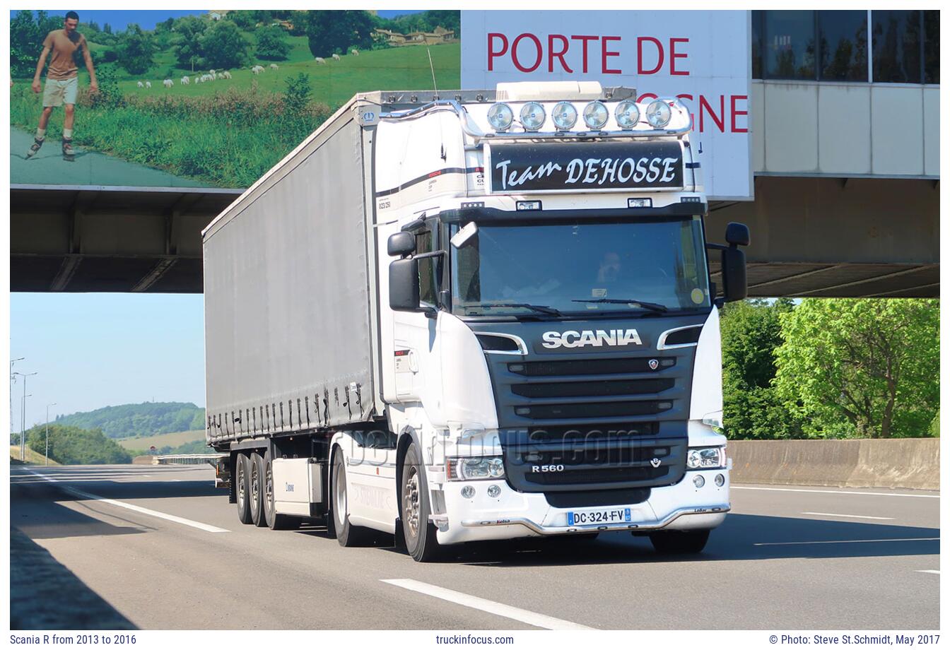 Scania R from 2013 to 2016 Photo May 2017