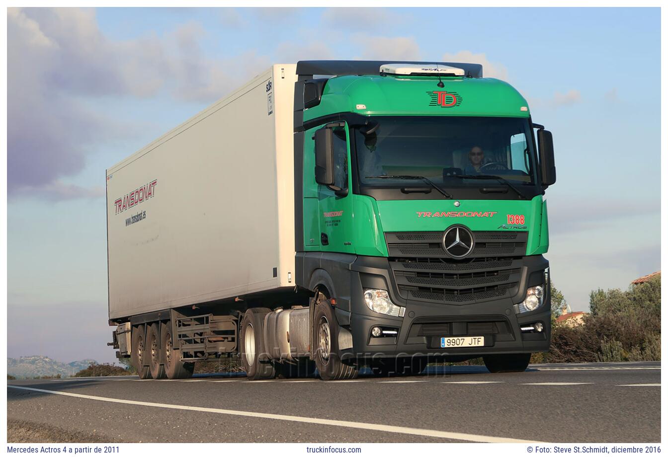 Mercedes Actros 4 a partir de 2011 Foto diciembre 2016