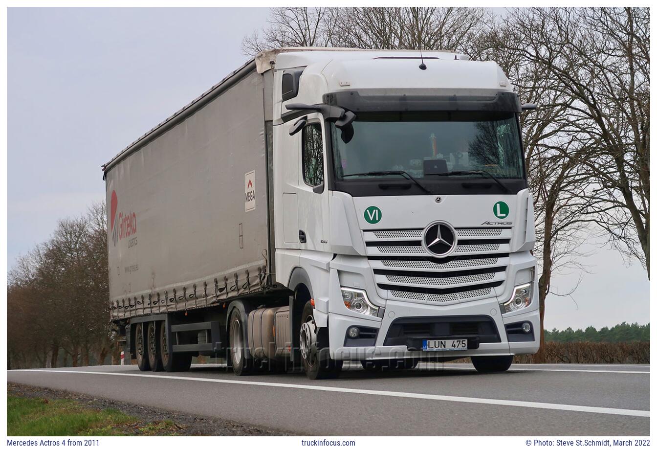 Mercedes Actros 4 from 2011 Photo March 2022