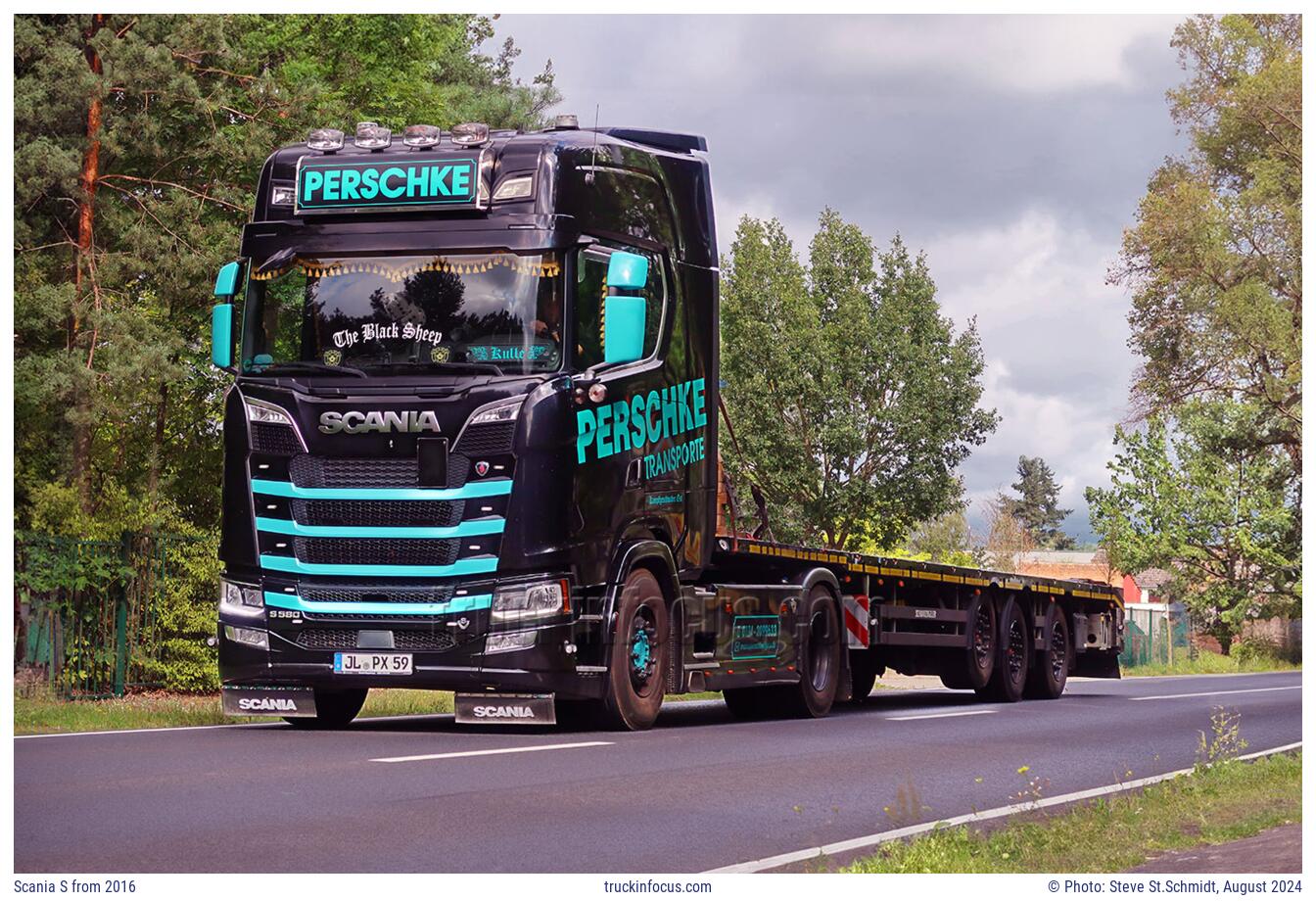 Scania S from 2016 Photo August 2024