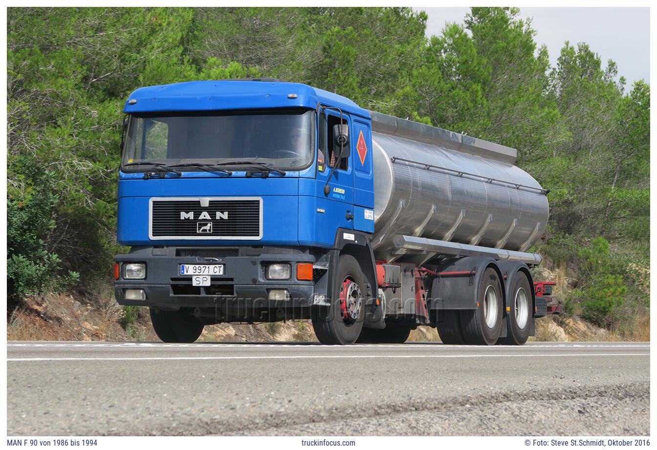 MAN F 90 von 1986 bis 1994 Foto Oktober 2016