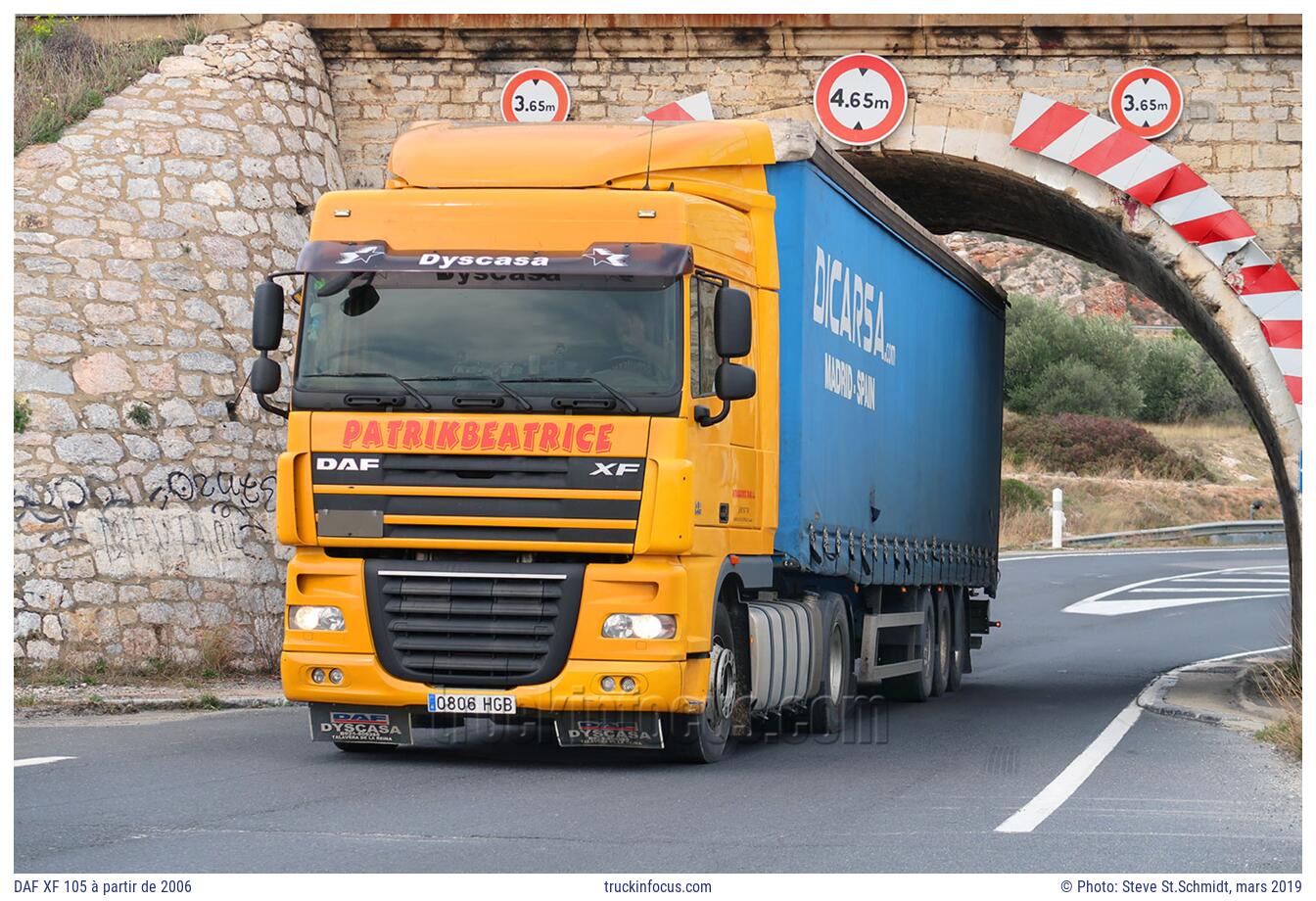 DAF XF 105 à partir de 2006 Photo mars 2019