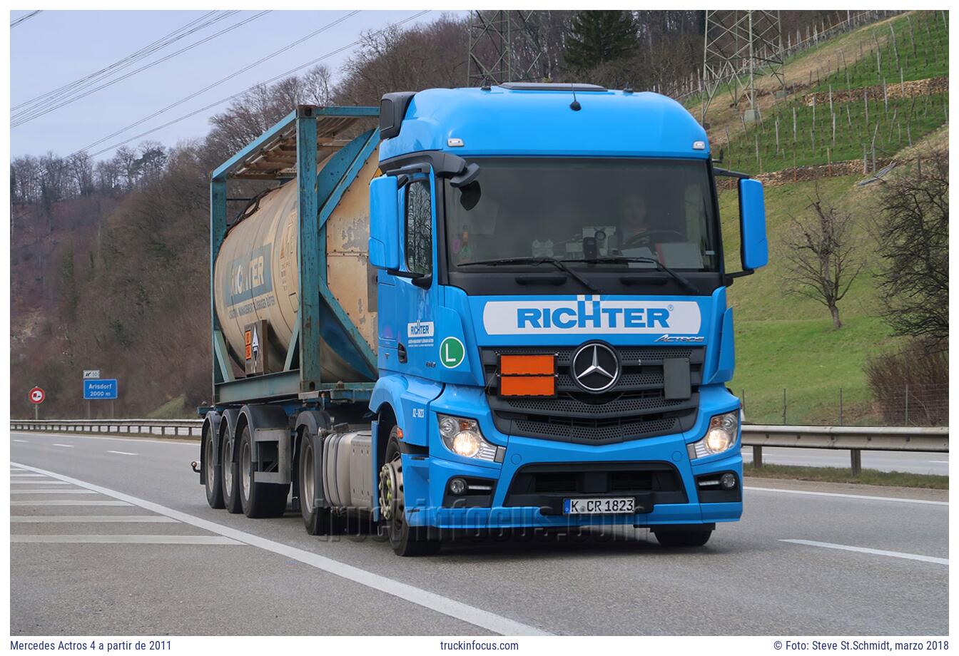 Mercedes Actros 4 a partir de 2011 Foto marzo 2018