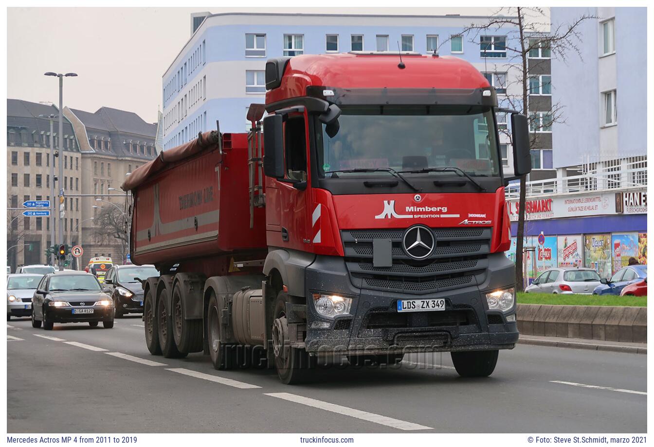 Mercedes Actros MP 4 from 2011 to 2019 Foto marzo 2021