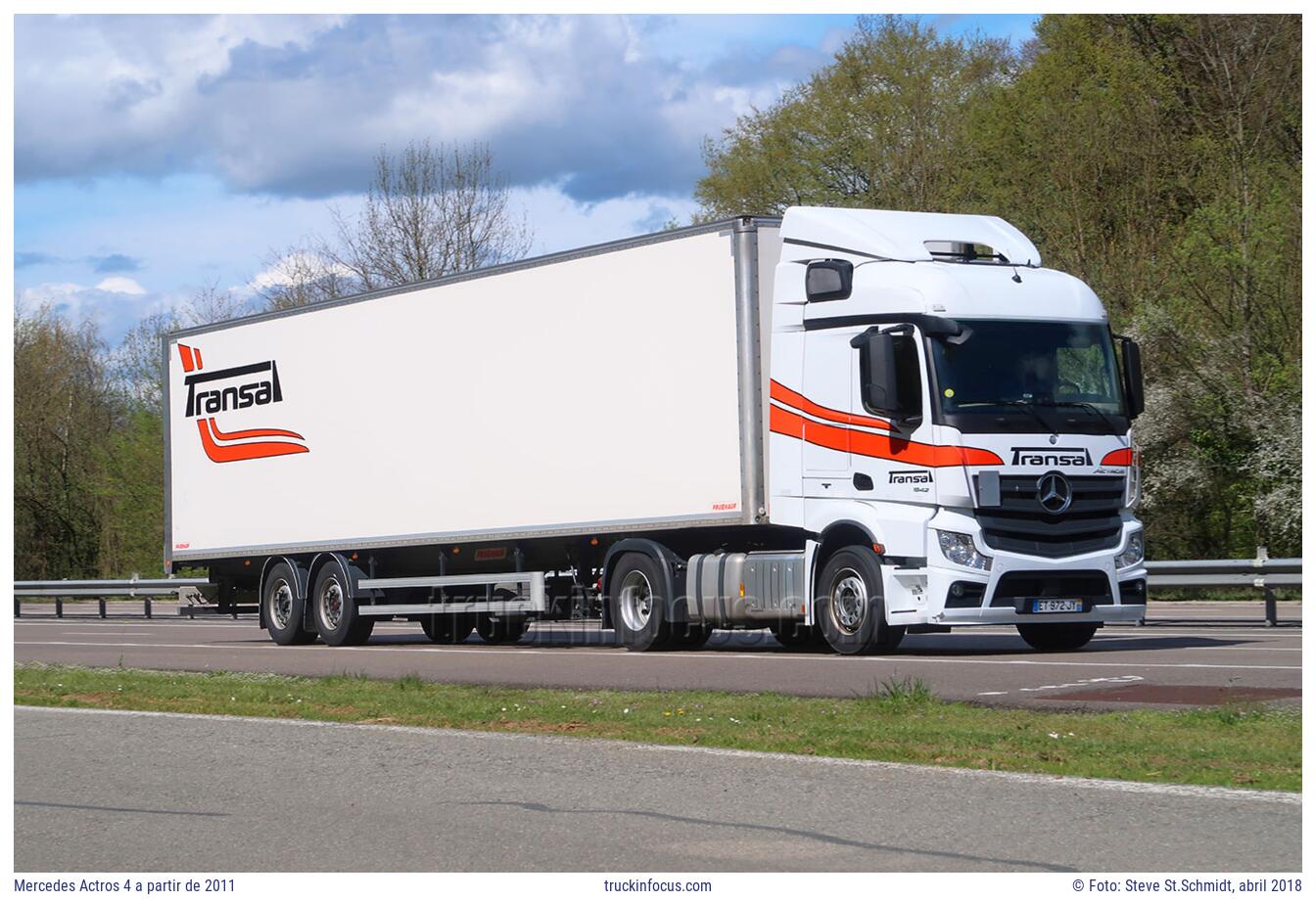 Mercedes Actros 4 a partir de 2011 Foto abril 2018