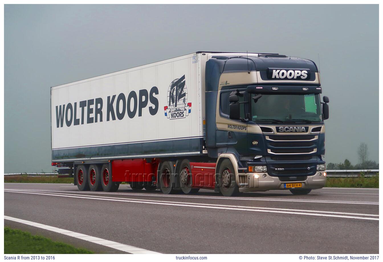 Scania R from 2013 to 2016 Photo November 2017