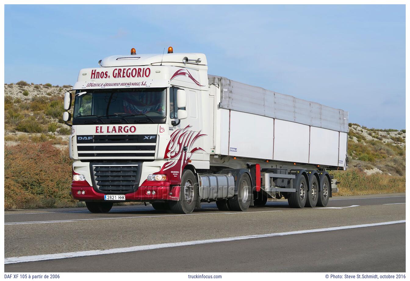 DAF XF 105 à partir de 2006 Photo octobre 2016