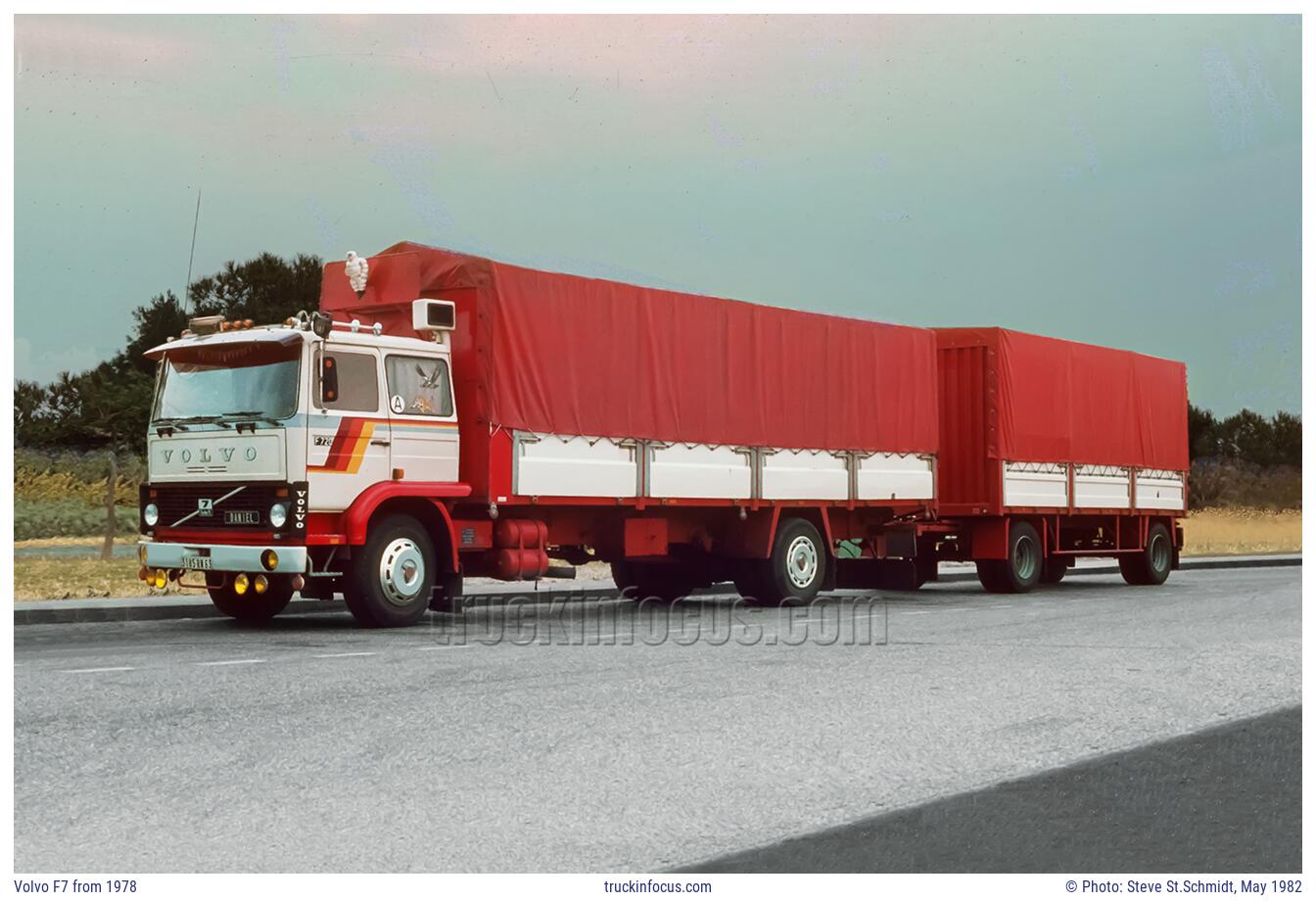 Volvo F7 from 1978 Photo May 1982