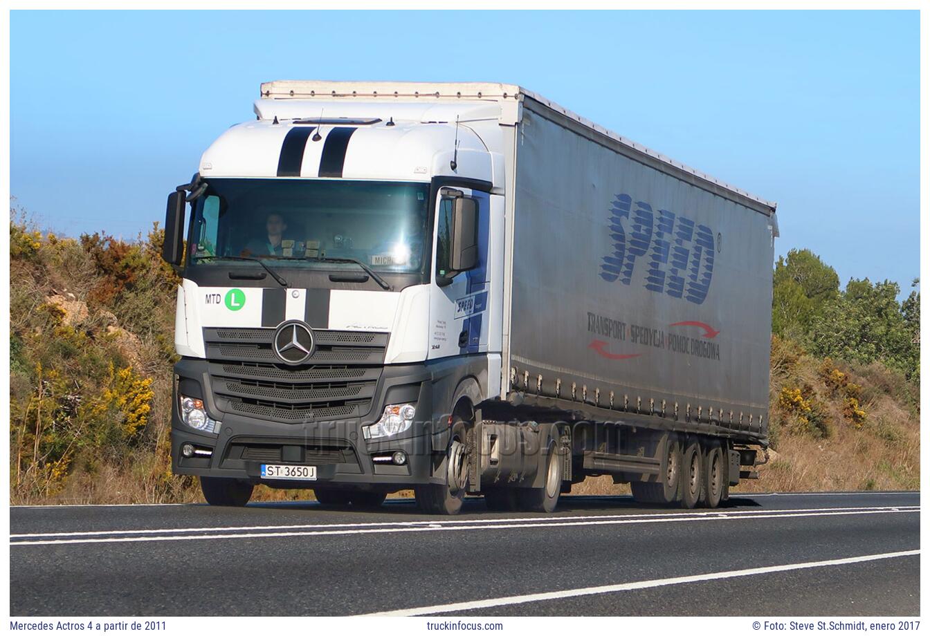 Mercedes Actros 4 a partir de 2011 Foto enero 2017