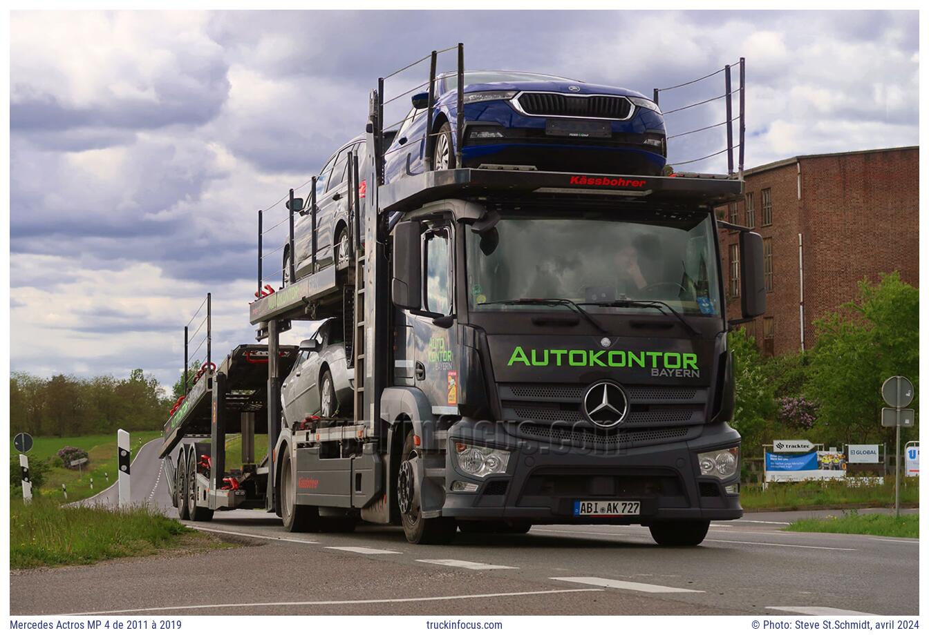 Mercedes Actros MP 4 de 2011 à 2019 Photo avril 2024