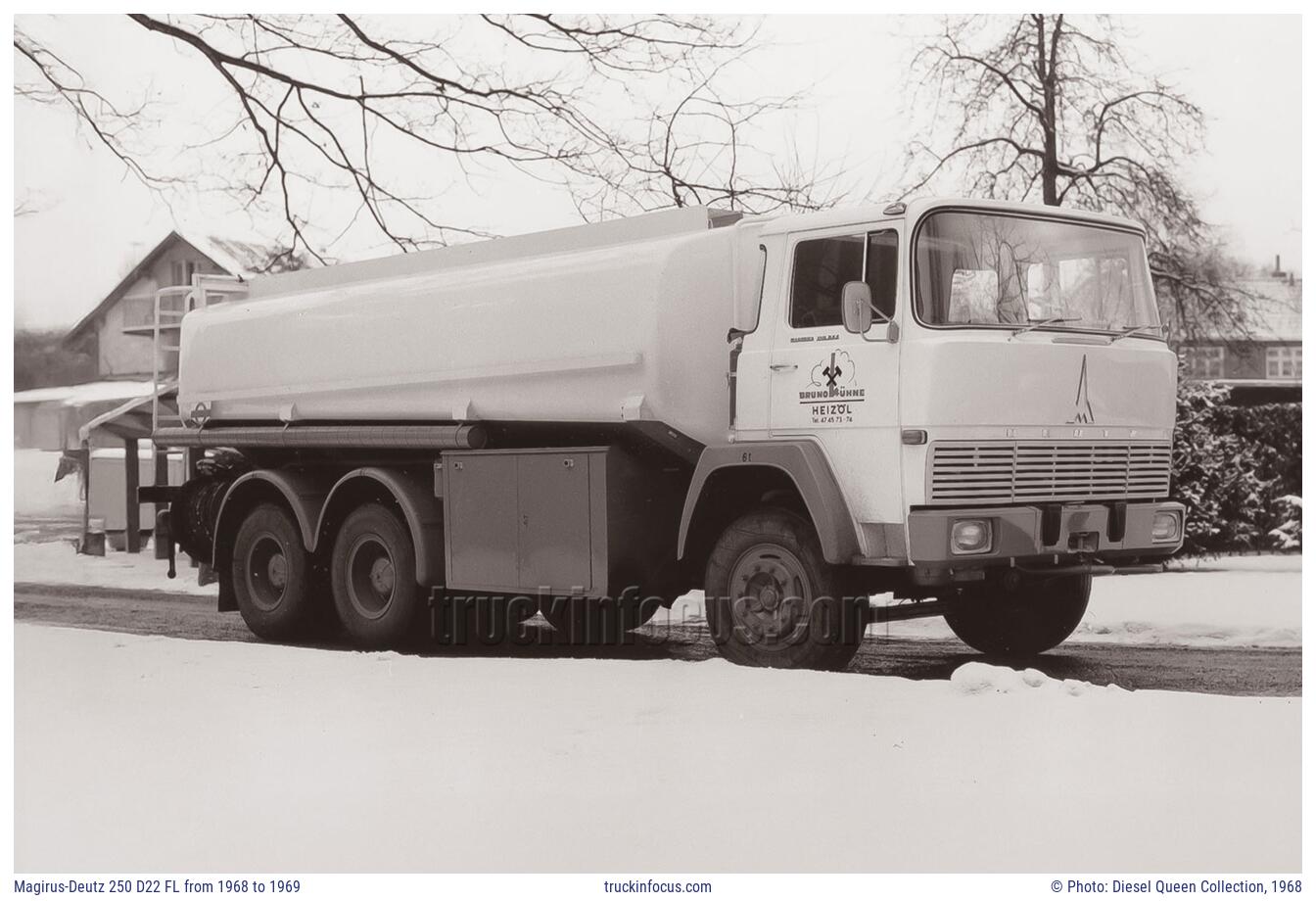 Magirus-Deutz 250 D22 FL from 1968 to 1969 Photo 1968