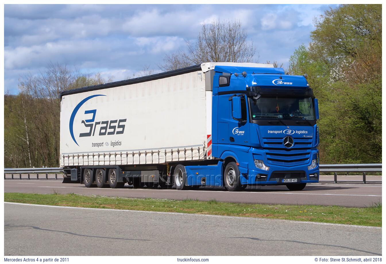 Mercedes Actros 4 a partir de 2011 Foto abril 2018