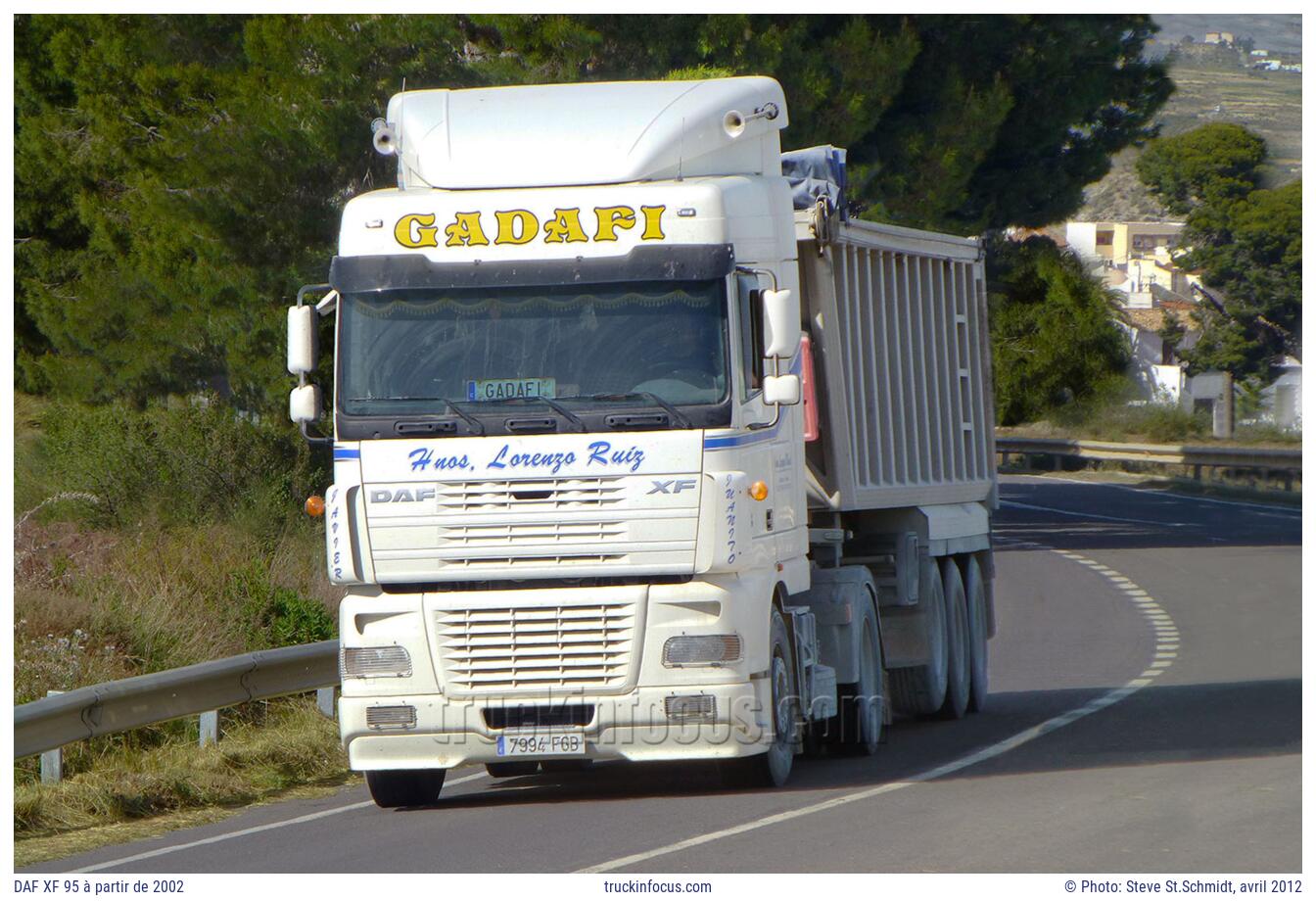 DAF XF 95 à partir de 2002 Photo avril 2012