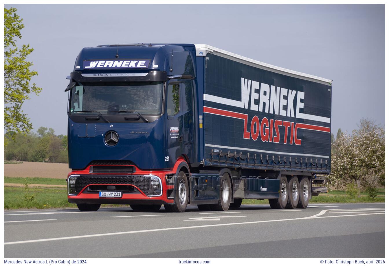 Mercedes New Actros L (Pro Cabin) de 2024 Foto abril 2026