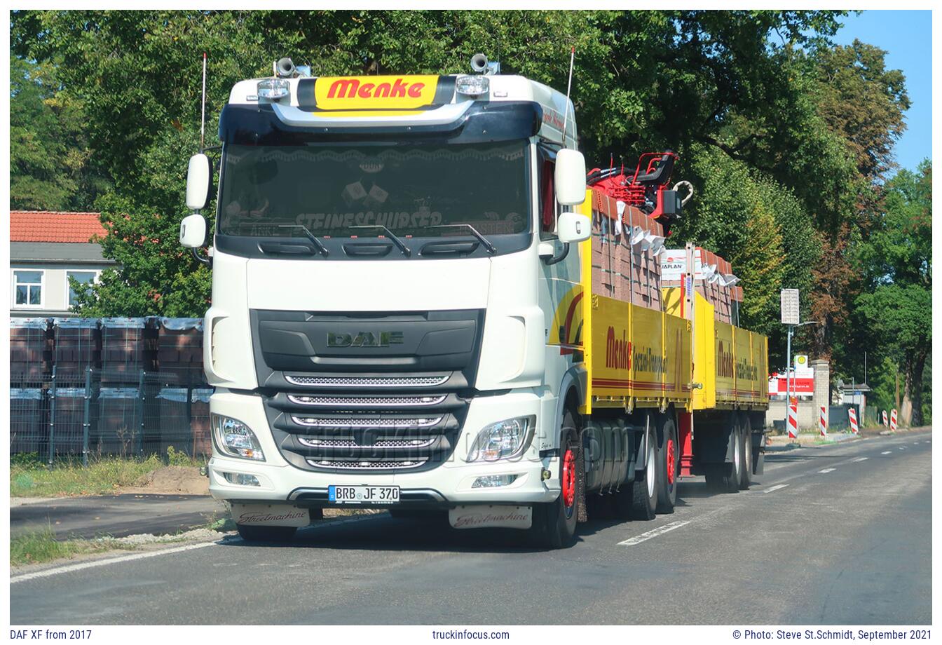 DAF XF from 2017 Photo September 2021