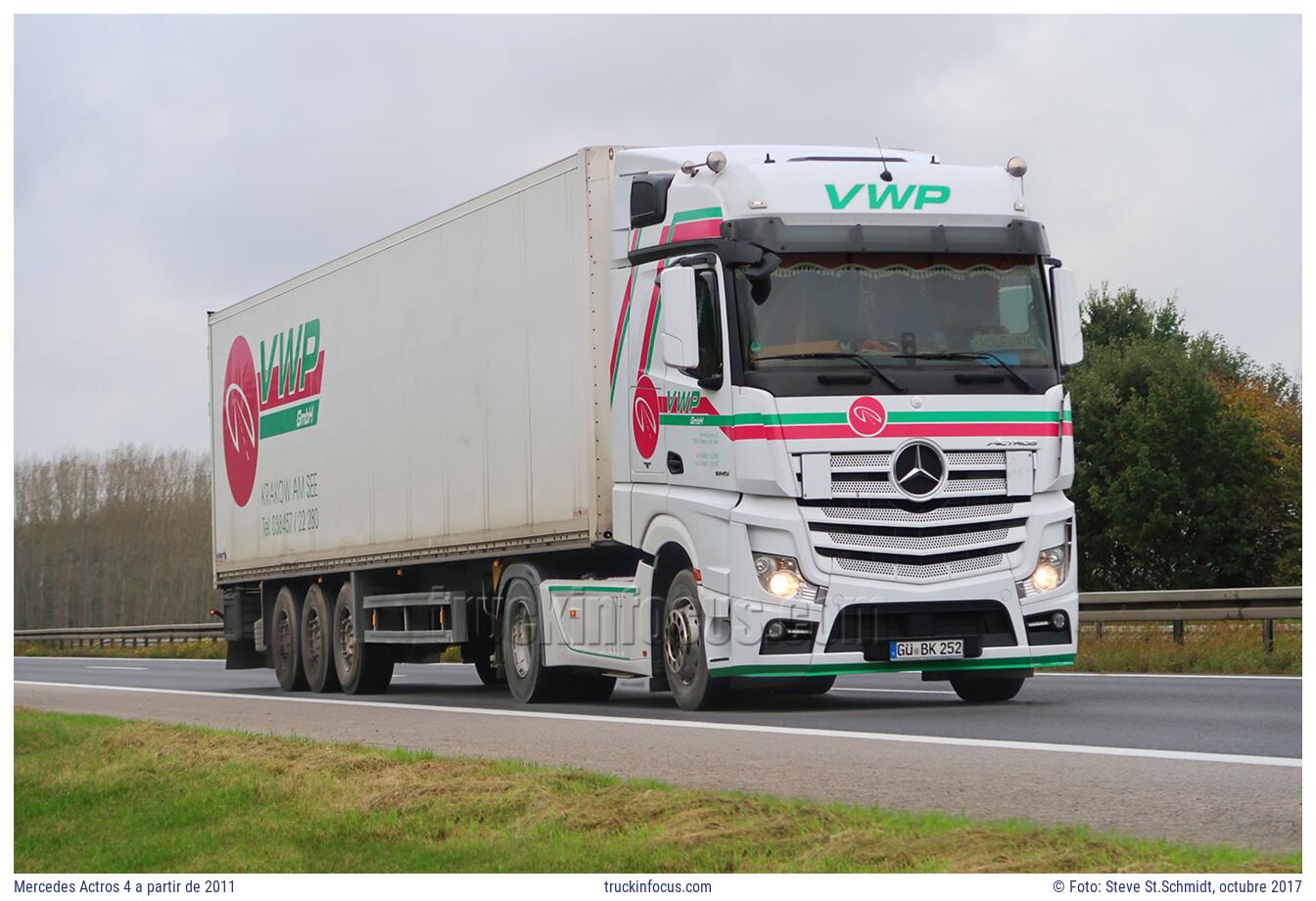 Mercedes Actros 4 a partir de 2011 Foto octubre 2017