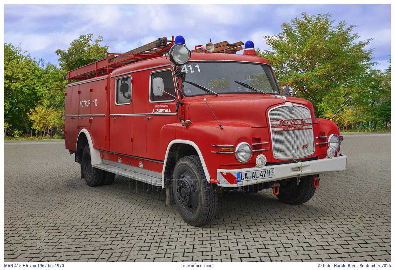 MAN 415 HA von 1962 bis 1970 Foto September 2026