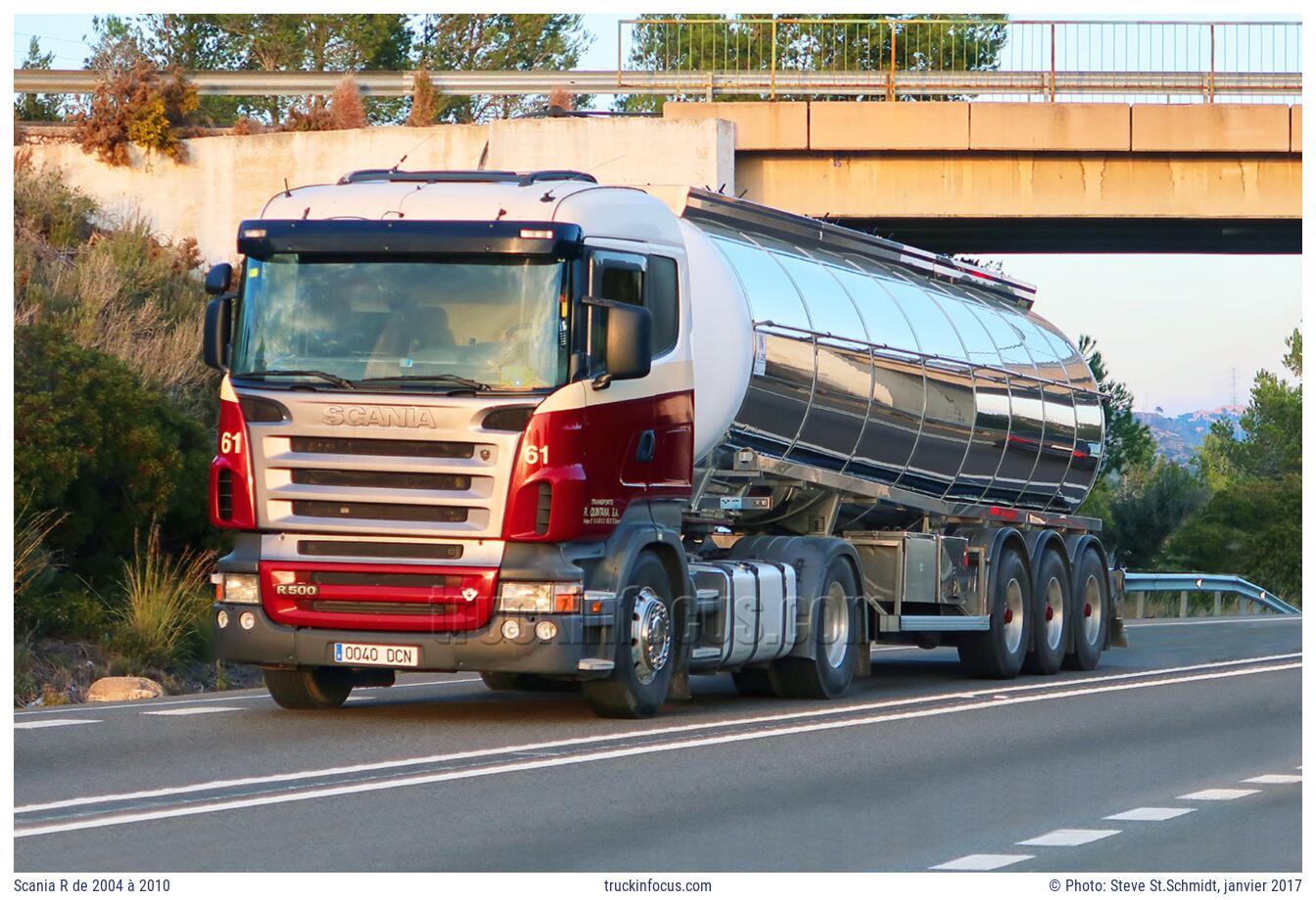 Scania R de 2004 à 2010 Photo janvier 2017