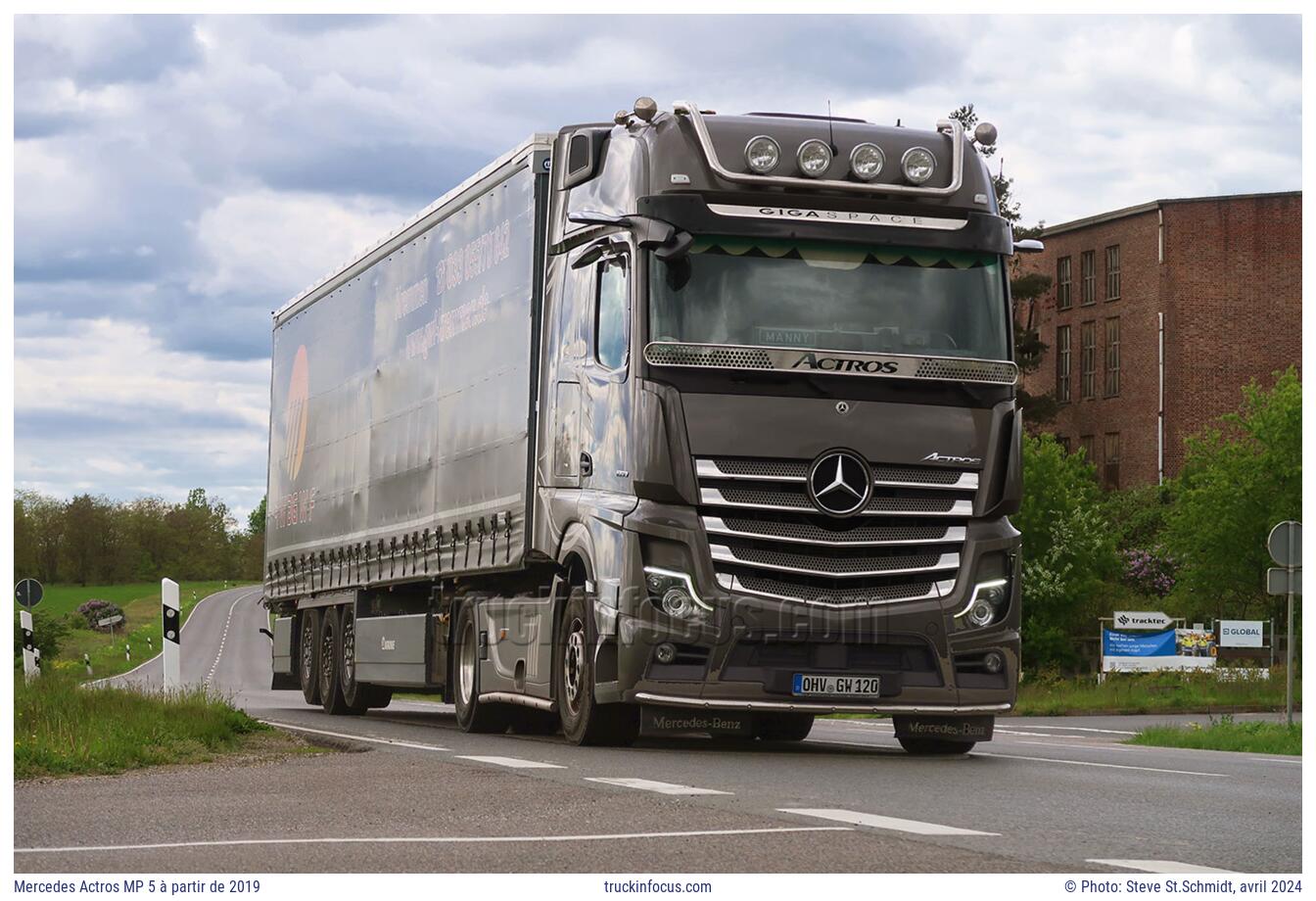Mercedes Actros MP 5 à partir de 2019 Photo avril 2024