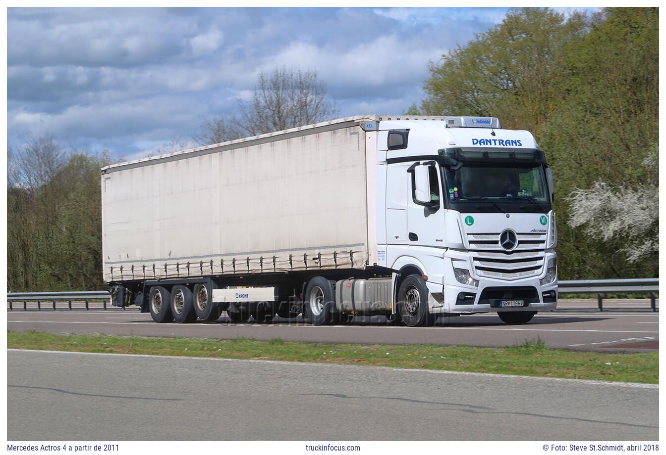 Mercedes Actros 4 a partir de 2011 Foto abril 2018