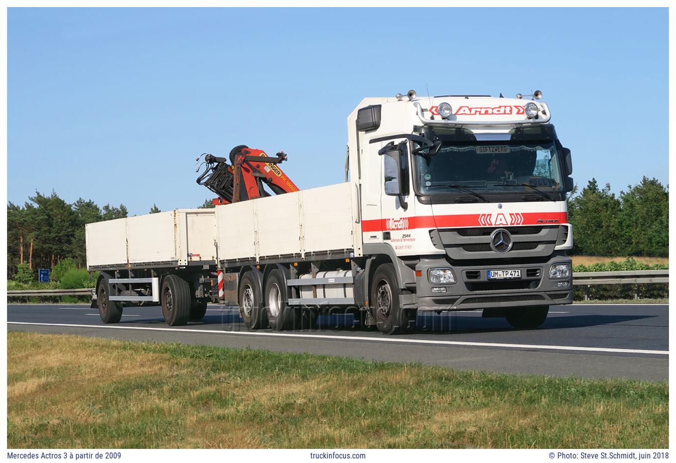 Mercedes Actros 3 à partir de 2009 Photo juin 2018