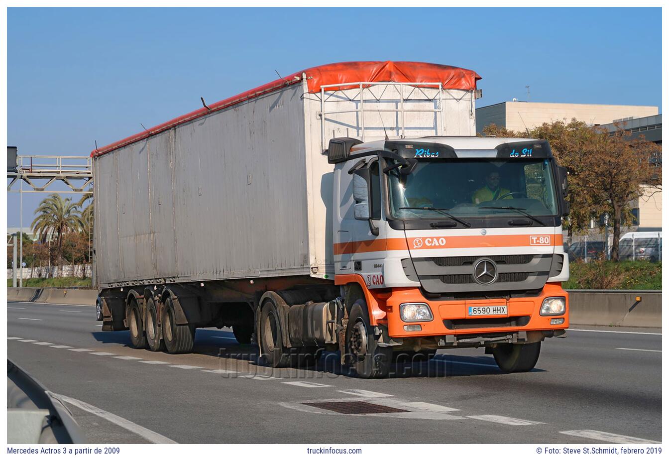 Mercedes Actros 3 a partir de 2009 Foto febrero 2019