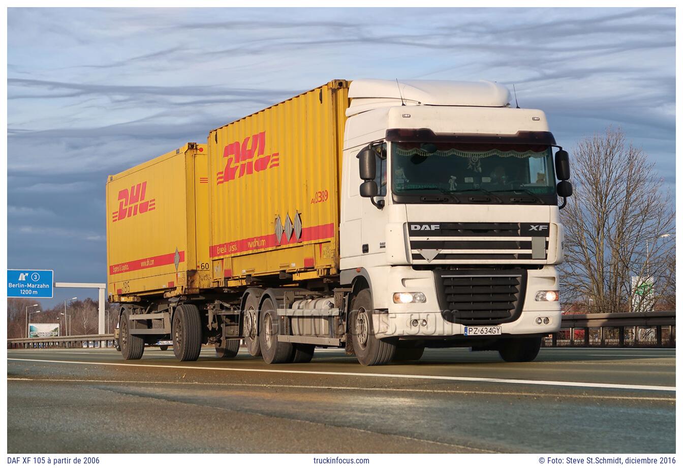 DAF XF 105 à partir de 2006 Foto diciembre 2016