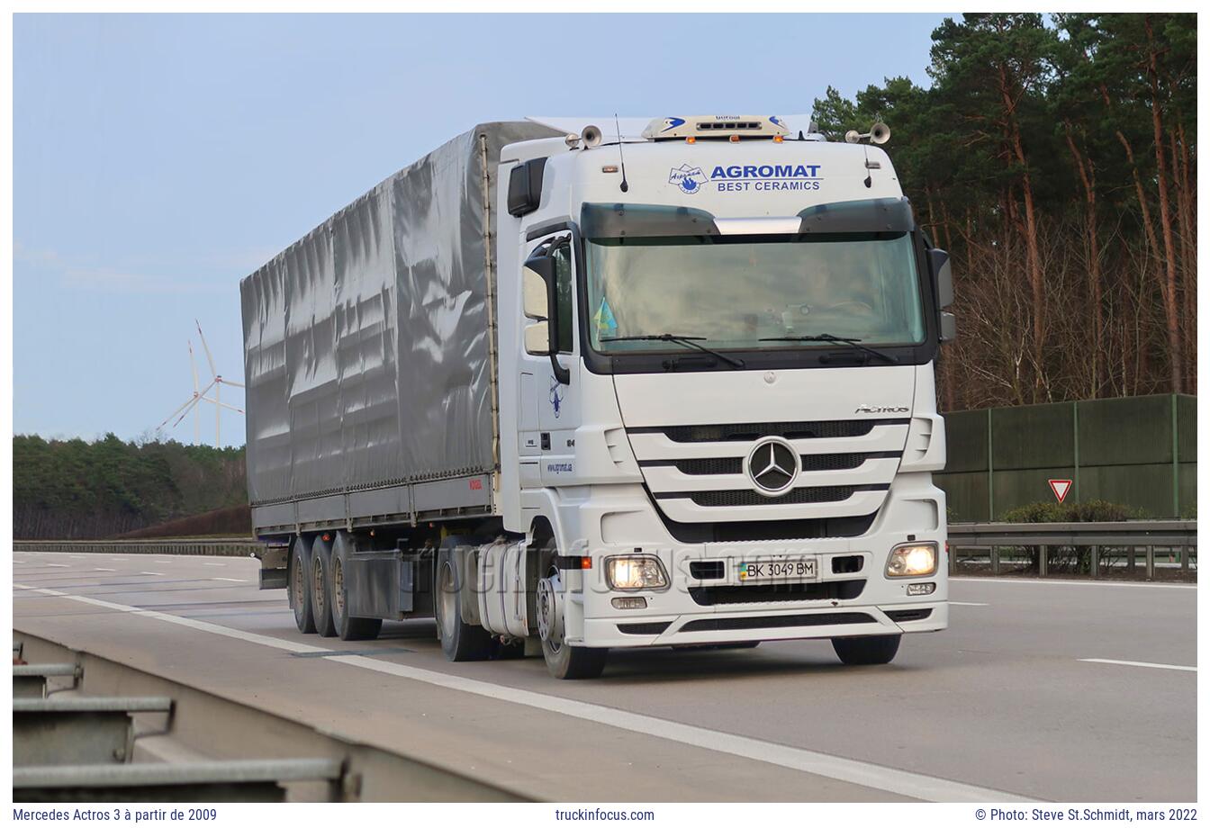 Mercedes Actros 3 à partir de 2009 Photo mars 2022