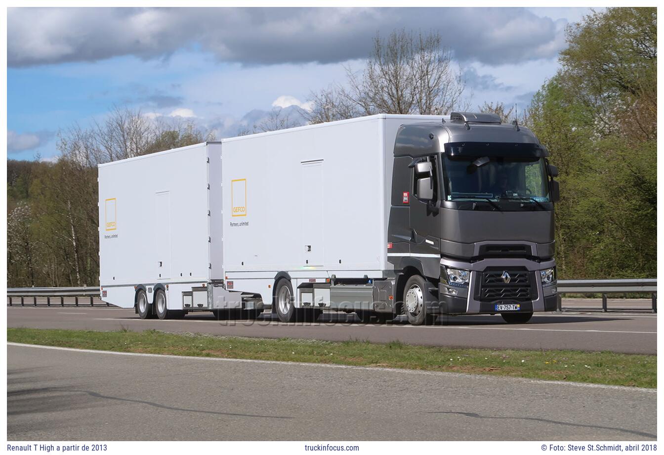 Renault T High a partir de 2013 Foto abril 2018