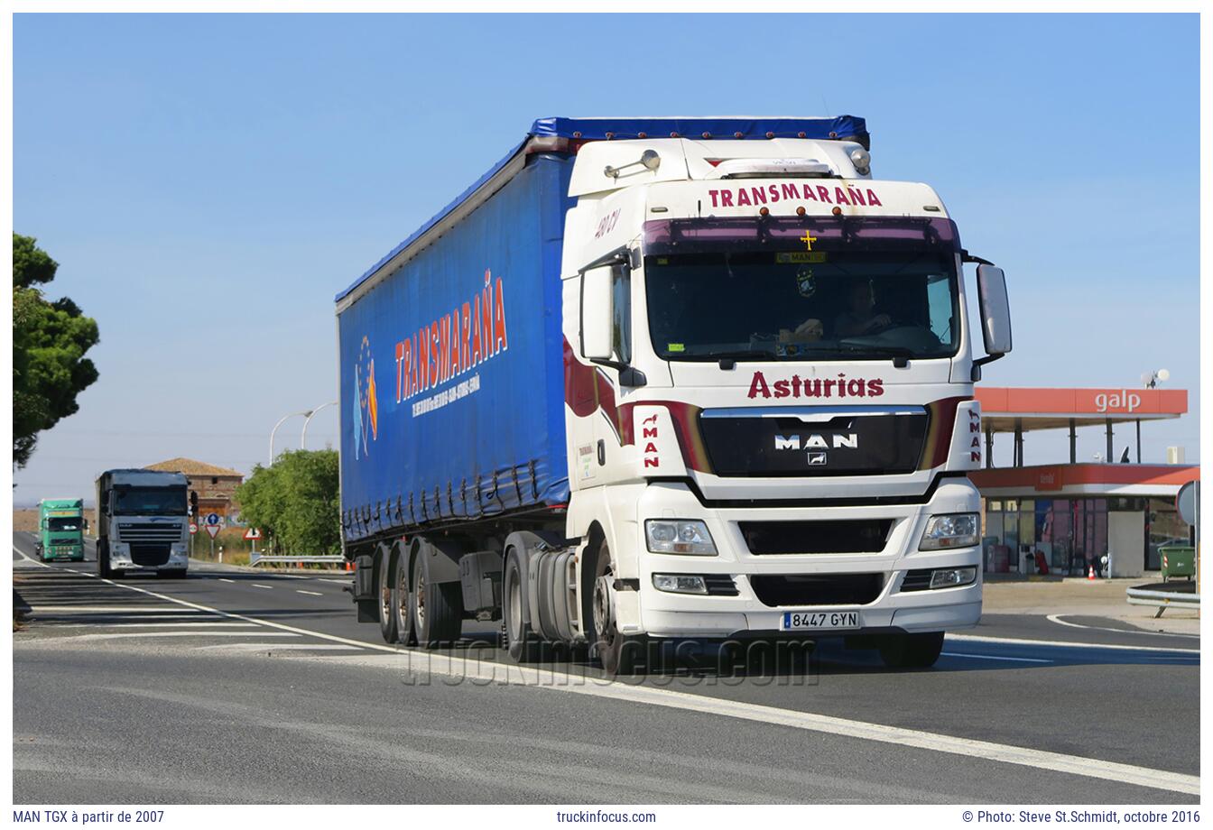 MAN TGX à partir de 2007 Photo octobre 2016