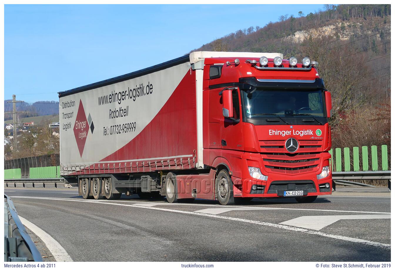 Mercedes Actros 4 ab 2011 Foto Februar 2019