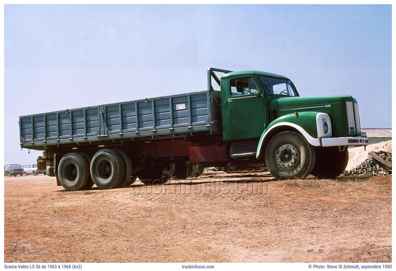 Scania-Vabis LS 56 de 1963 à 1968 (6x2) Photo septembre 1980