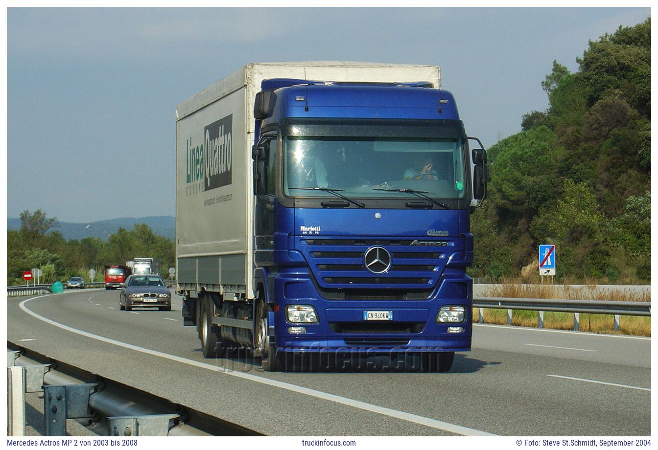 Mercedes Actros MP 2 von 2003 bis 2008 Foto September 2004