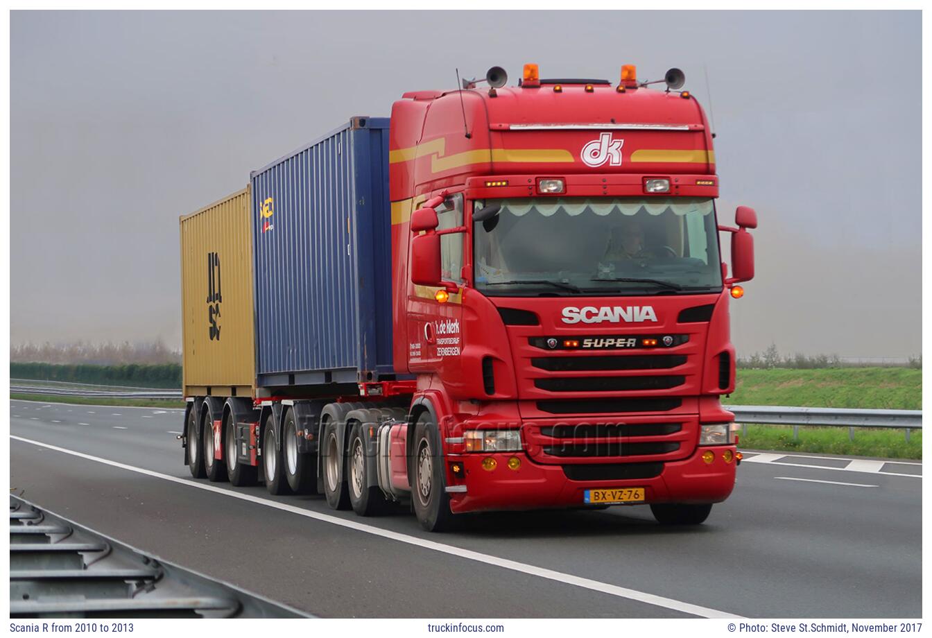 Scania R from 2010 to 2013 Photo November 2017