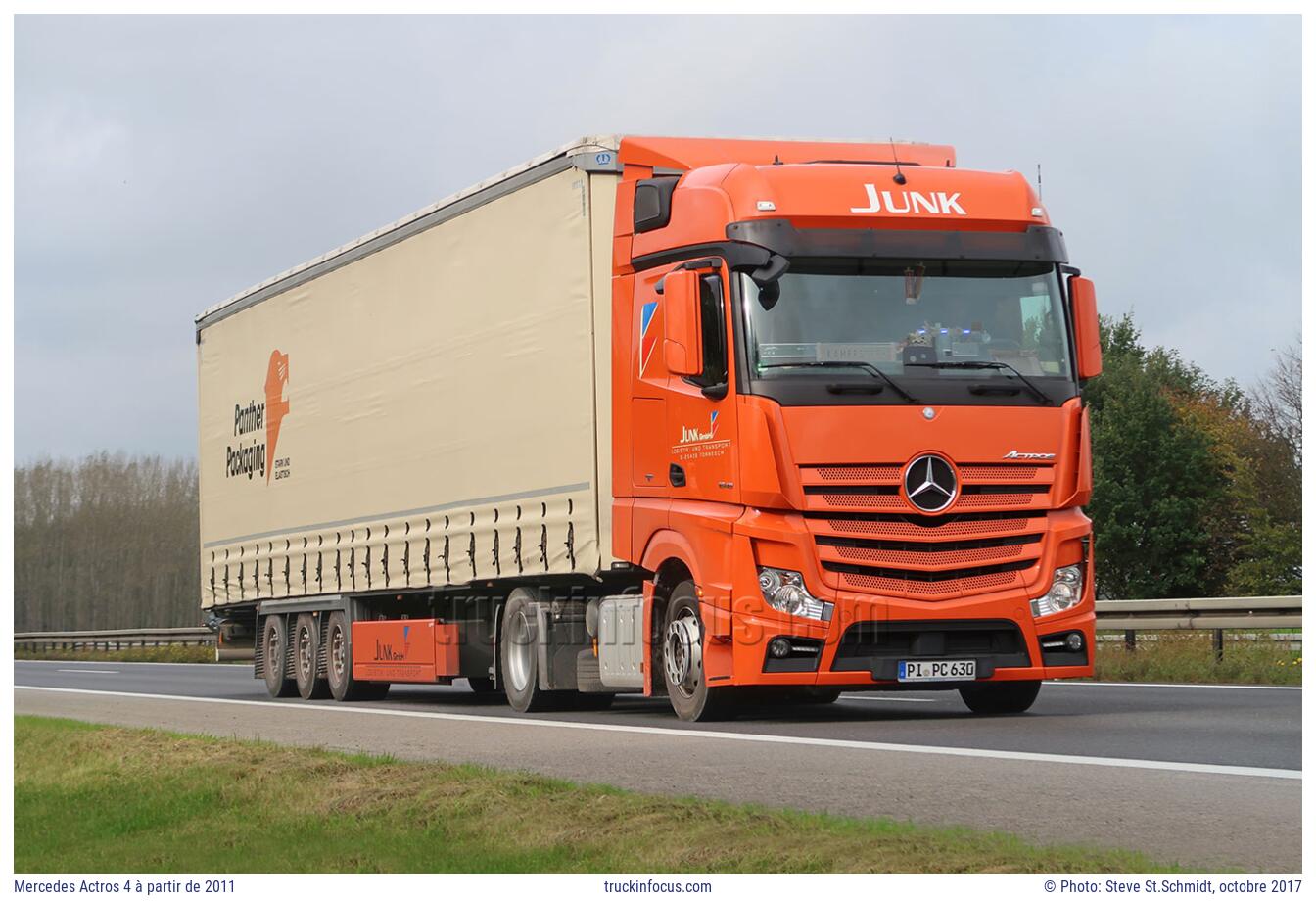 Mercedes Actros 4 à partir de 2011 Photo octobre 2017