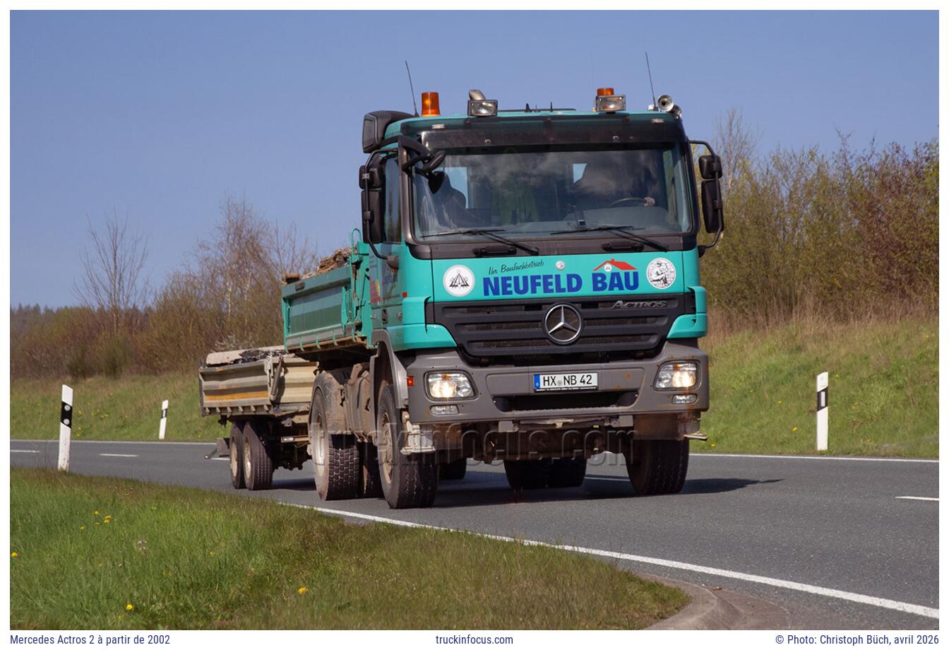 Mercedes Actros 2 à partir de 2002 Photo avril 2026