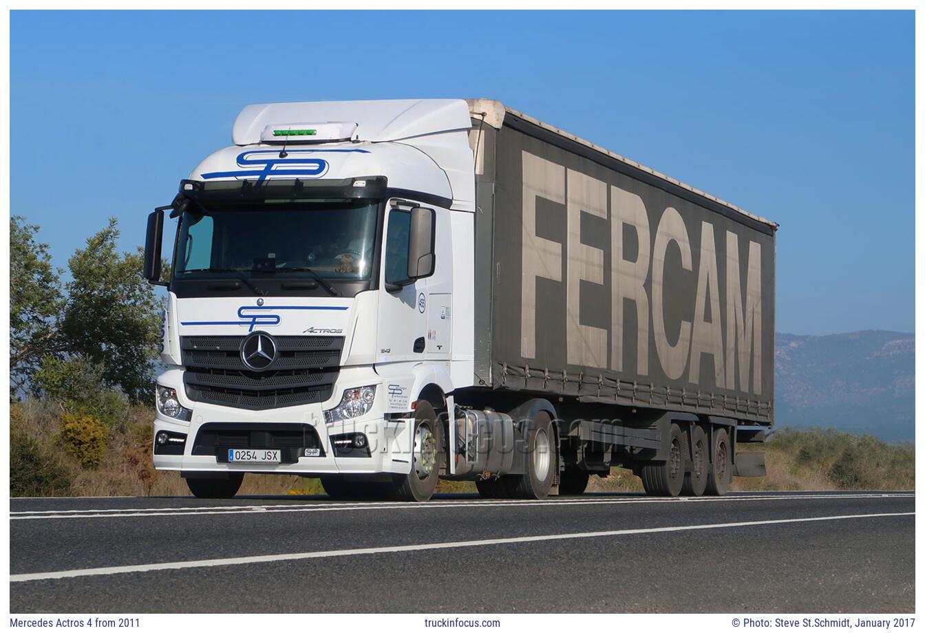 Mercedes Actros 4 from 2011 Photo January 2017