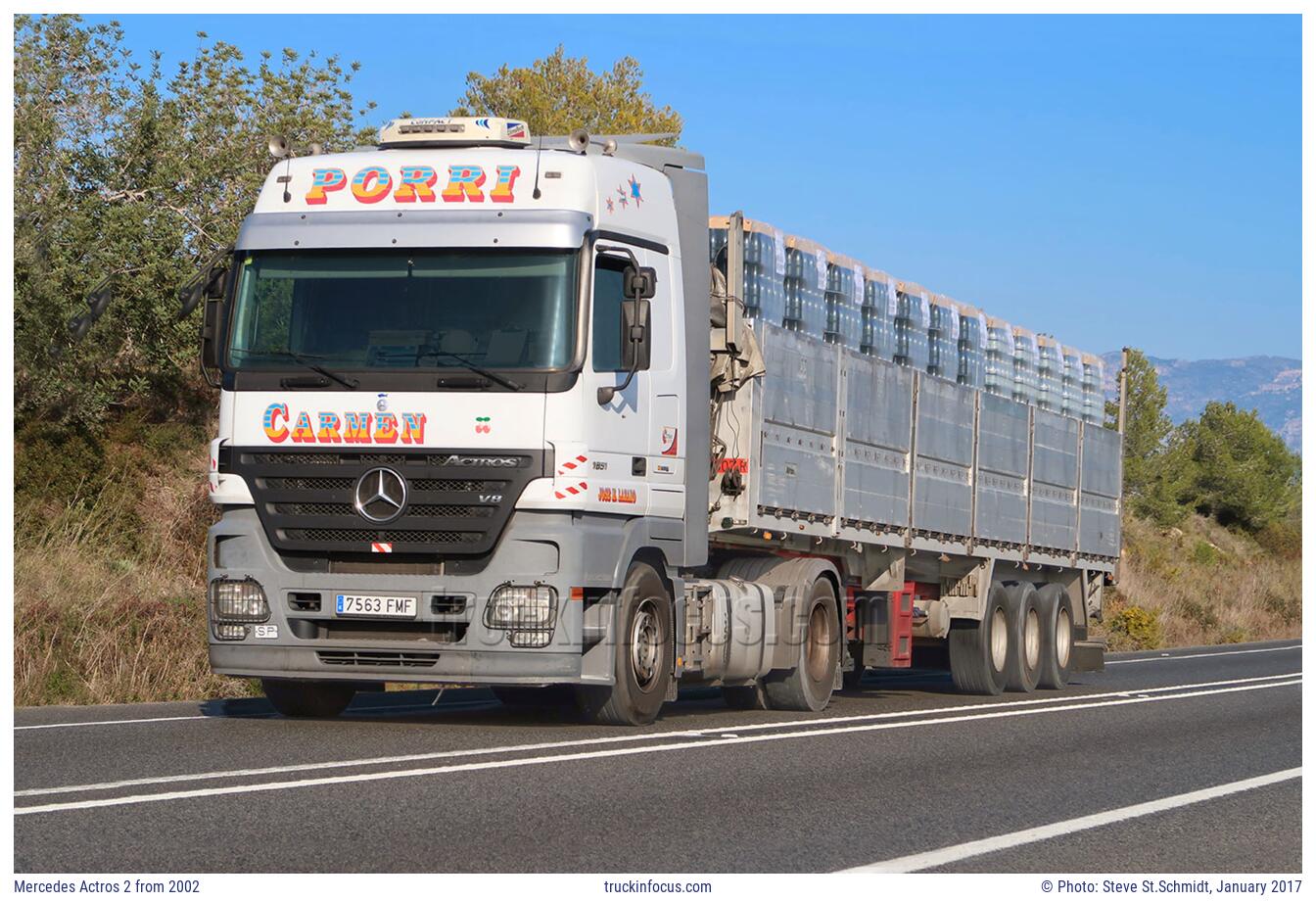 Mercedes Actros 2 from 2002 Photo January 2017